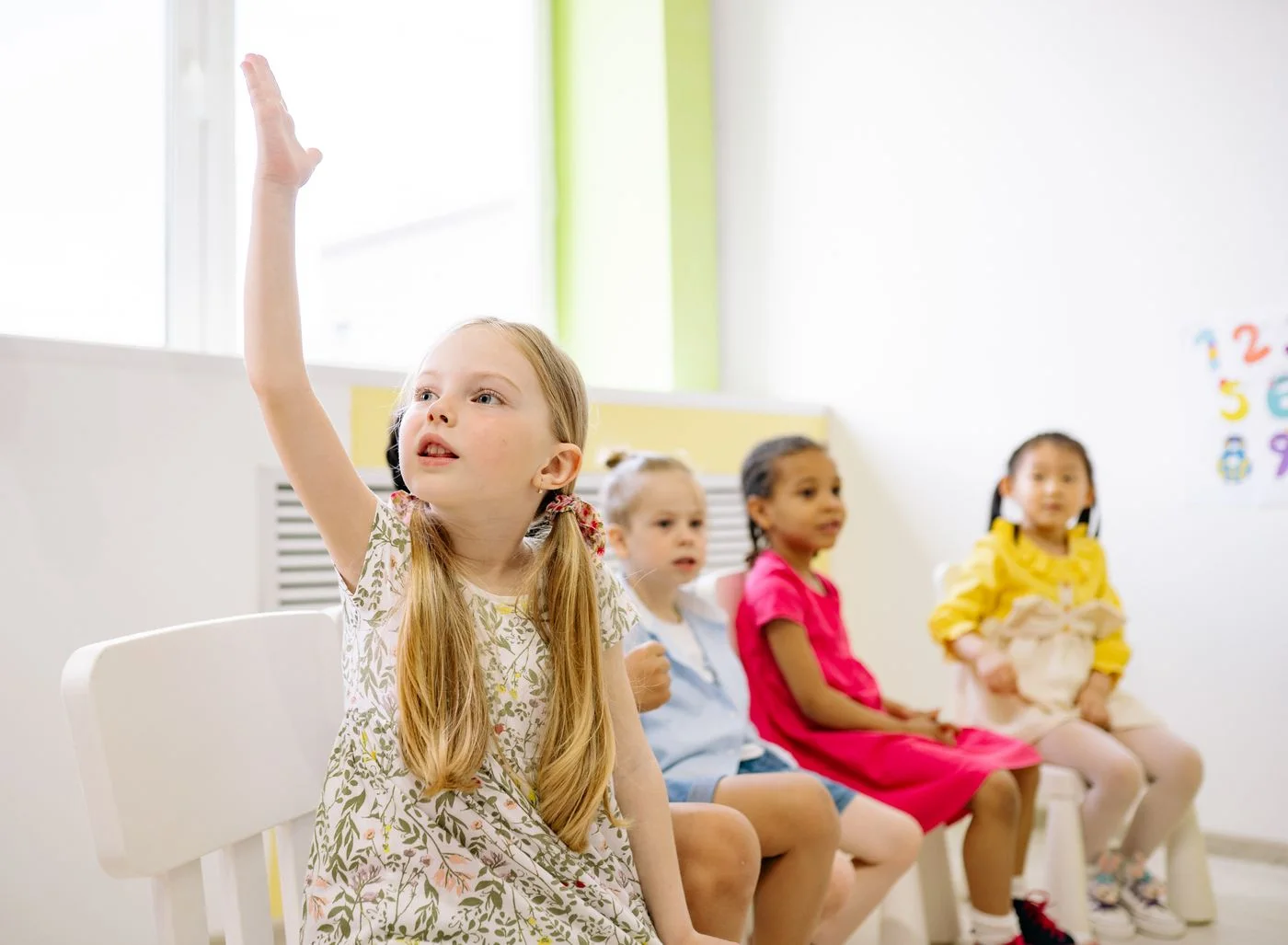Kids learning at daycare